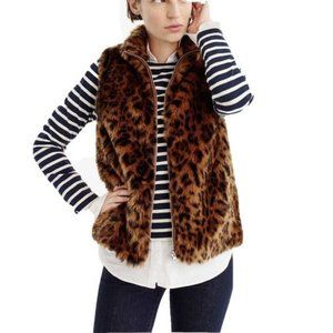 *Blogger Favorite* J. Crew Faux Fur Leopard Vest